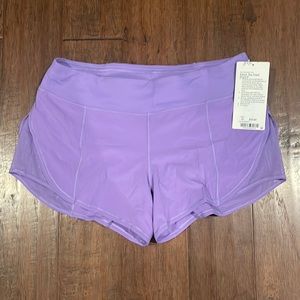 Lululemon, Attack The Track shorts, size 10, purple